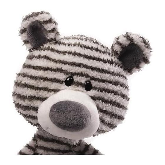 Gund Zag Teddy Bear Black and White Striped Stuffed Animal, 16 inches