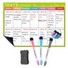 Erasable Whiteboard Calendar 12" X 16" Message Organizer Magnetic Monthly Planner  Refrigerator
