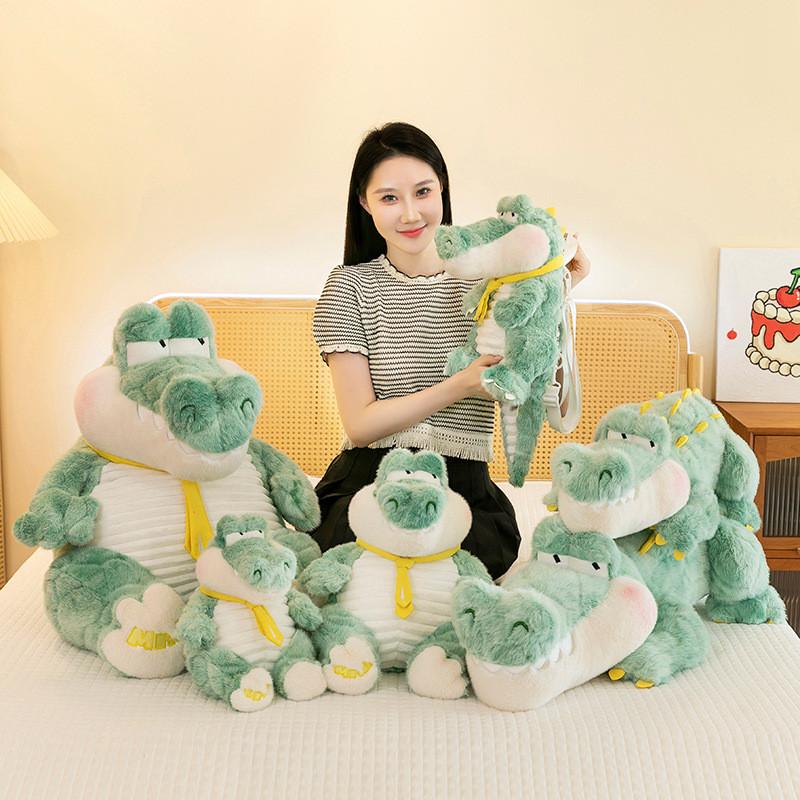 Crocodile Doll Plush Sleep Pillow Gift Cartoon Bedtime Snuggles Play Decoration