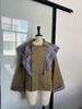 Chaqueta cortavientos versátil reversible de cuadros para mujer Otoño/Invierno 2025