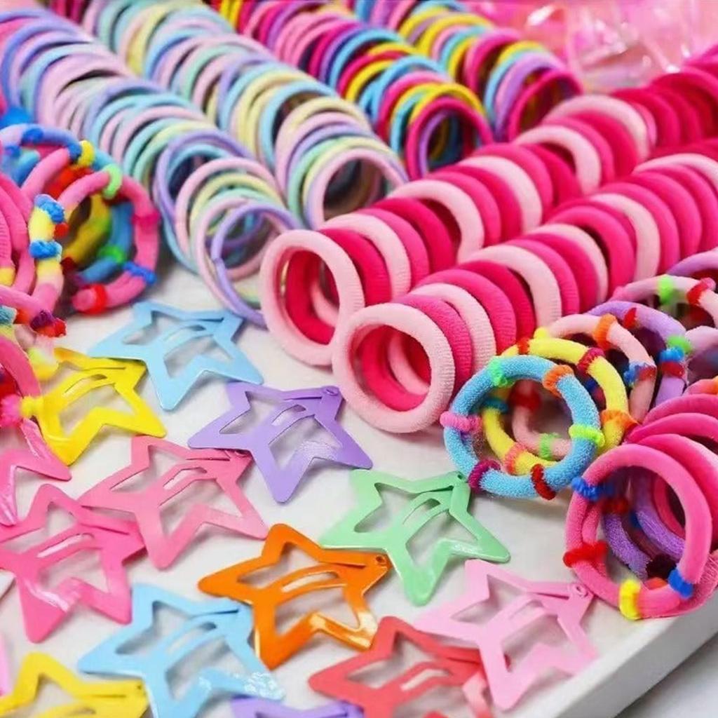 Hair Accessories for Girl Elastic Barrettes Girls Hair Accessories Set for Carvinal Birthday Holiday Stocking Stuffer Dress