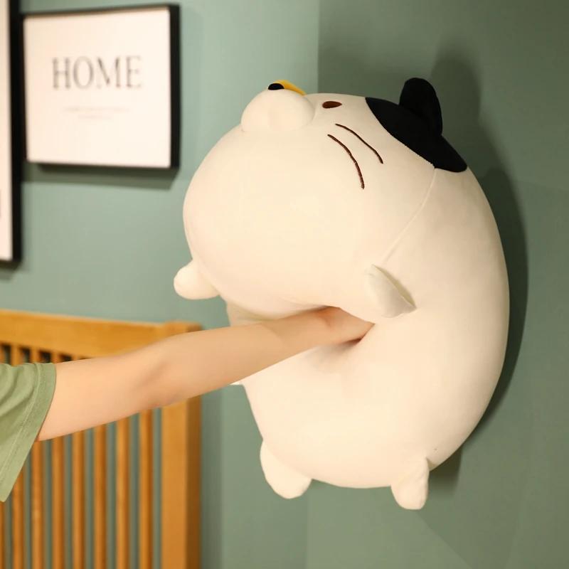60cm Japanese Style Fat Cats Plush Toy Stuffed Animal Soft Hug Pillow Plushies Cat Doll Room Decor Gift For Child Girl Washable