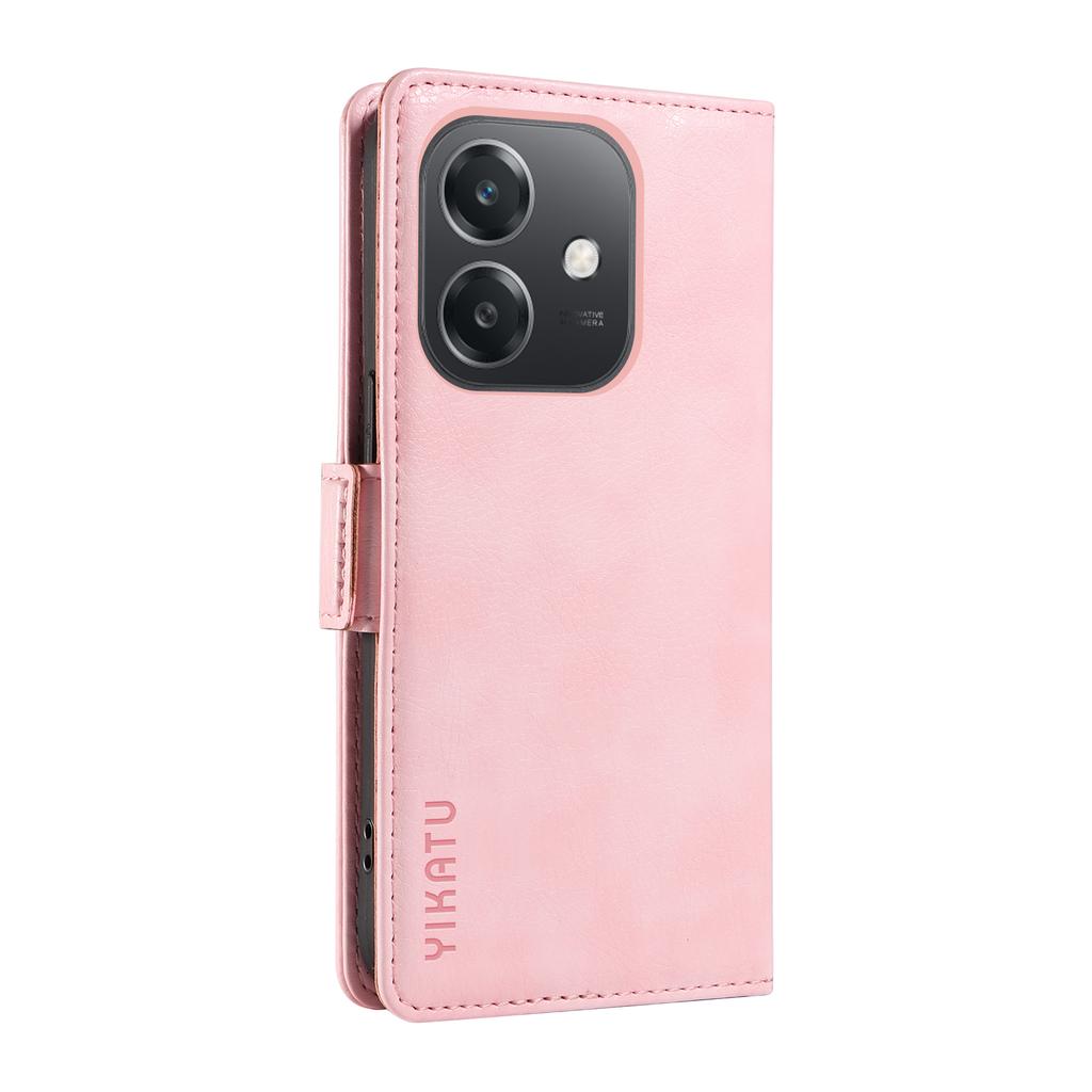YIKATU For Oppo A5x 5G/A3x 4G/5G (India)/A3 4G/5G/A60 5G/A40 4G/A40M 4G Case PU Leather Phone Cover Litchi Texture