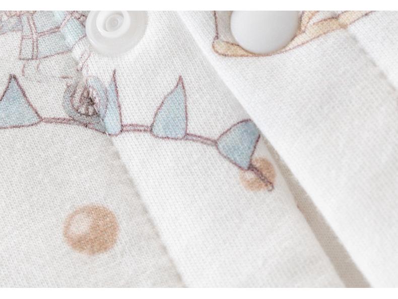 Quilted Baby Two-Piece Homewear Set - Front-Opening Thin Cotton for Autumn/Winter