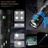 Super Bright White Laser Flashlight Use 4*181350Battery Rechargeable Powerful Al Alloy Torch Waterproof Zoom LED Flashlight