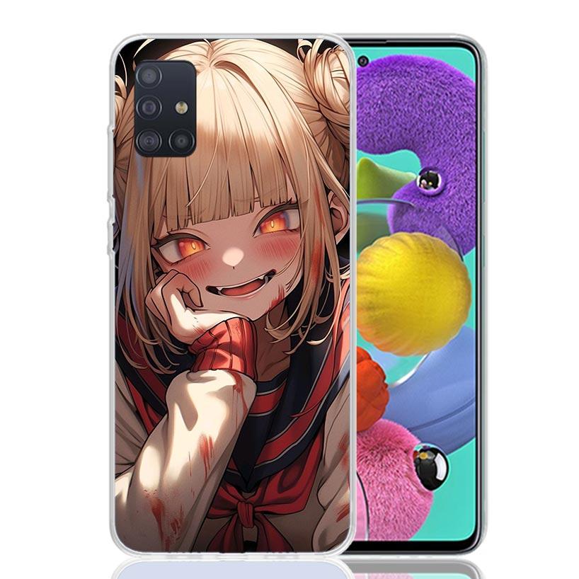 Himiko Toga My Hero Fashion Phone Case For Samsung Galaxy A52 A32 A22 A12 A02S A50S A30S A51 A31 AA71 Note 20 Ultra 10 S10 Plus