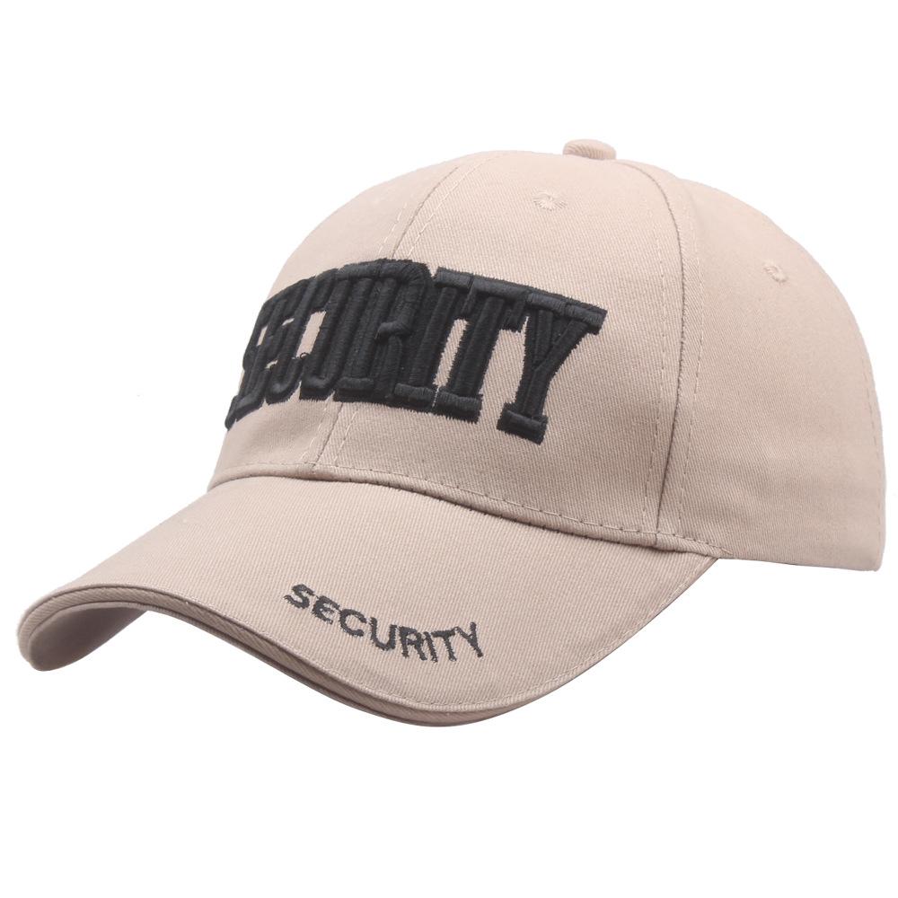 Security Baseball Cap Embroidered Men's and Women's Summer Outdoor Sun Protecti and Breathable Sun Hat