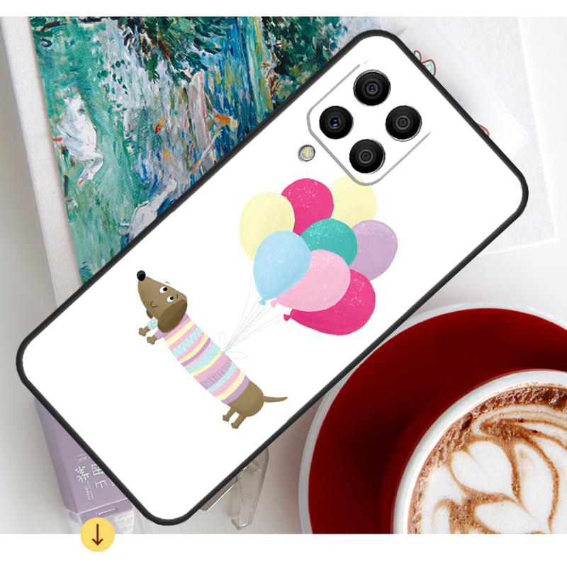 

Cartoon Dachshund Sausage Dog Case For Samsung Galaxy M11 M14 M34 M54 M31 M13 M53 M51 M12 M32 M52 M16 M36 M56 M15 M35 M55 Samsung M51