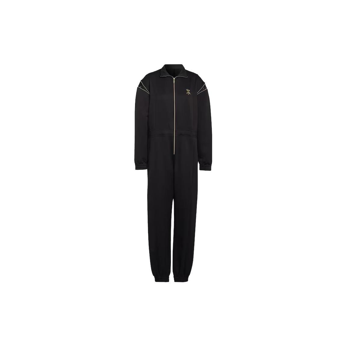 Adidas Originals Women Classic Loose Casual Sleeveless Jumpsuit Daily Outdoor Versatile Pure Black HG6682 32