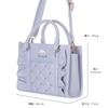Sanrio Cinnamoroll Faux Leather Shoulder with Can be Carried by Hand or 371g Two-Way Bag, Quilted, Ruffles, Shoulder, 22x17.5x7cm,