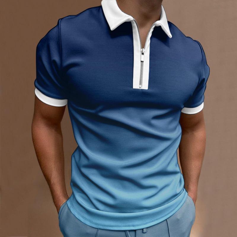 Мужская летняя рубашка-поло с принтом — фото 4