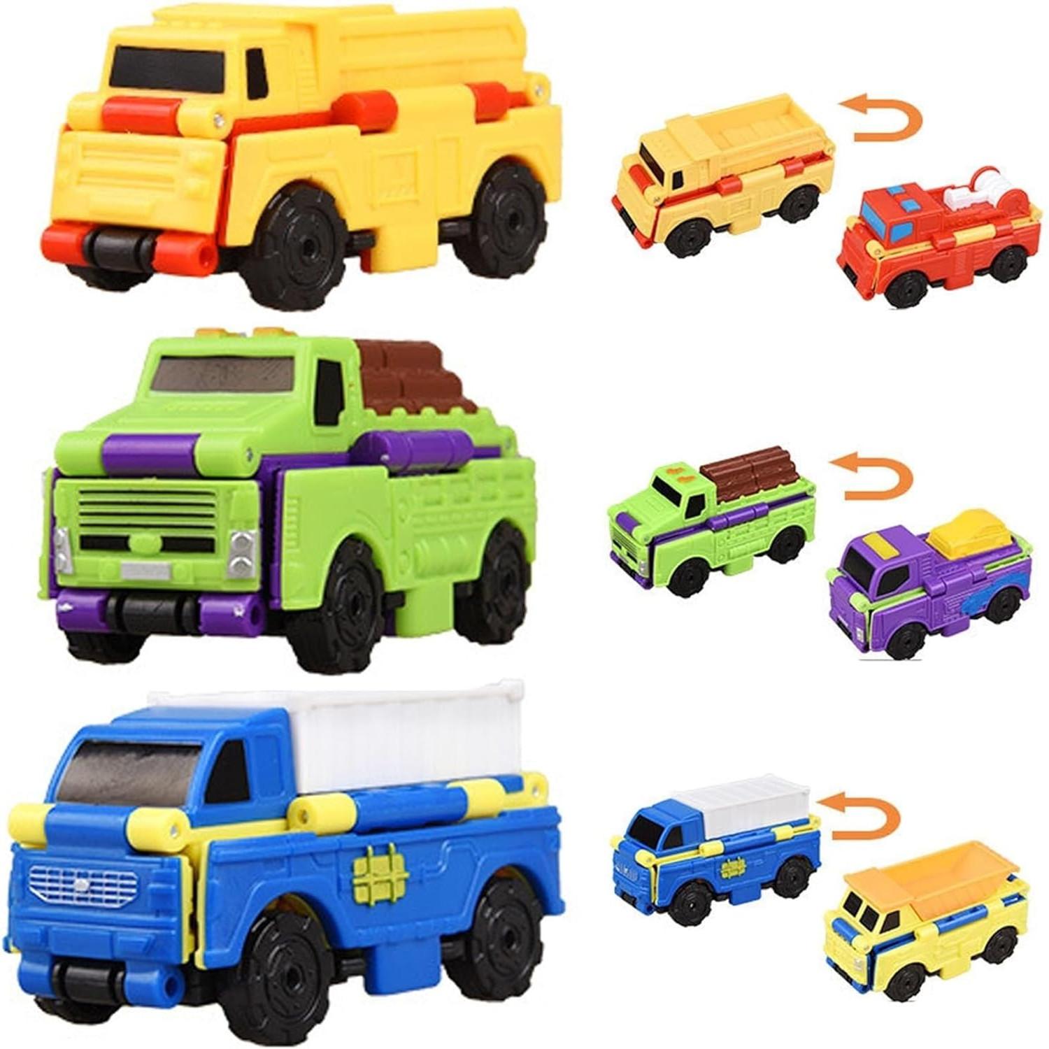 

Машинки-трансформеры Flip Racers, Трансформируемые игрушечные машинки двойного дизайна Flipracers, Flip Racers, Креативные мини-игрушечные машинки-раскладушки 2-в-1 Style 3