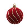 Flocking Sphere Ornaments For Christmas Tree Colorful Decorative Ball Perfect For Holiday Festival Atmosphere