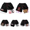 Calções de Treino Baki Grappler Calças Camada Dupla Boxe Muay Thai Kickboxing Treino Desenho Animado Japonês Animação Estampa 3D Ginásio Desporto Treino Fitness Cosplay Unissexo