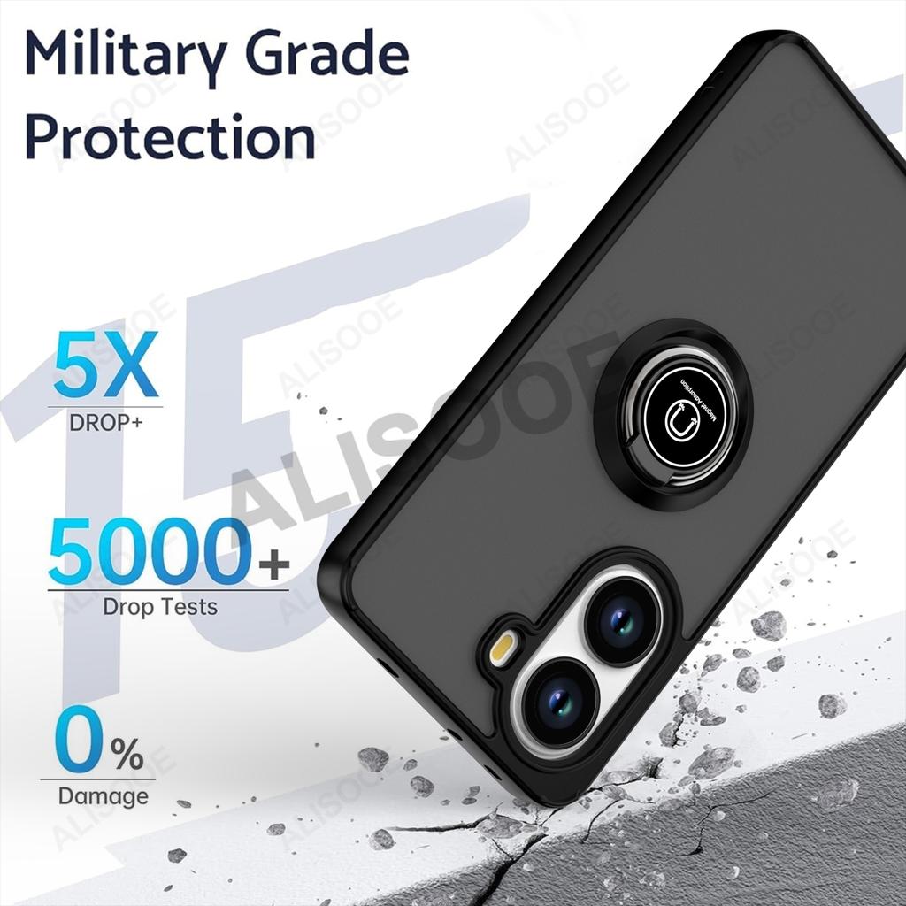 Kickstand Funda for POCO X7 Pro Case Armor Ring Holder Protective Cover for Xiaomi Redmi Turbo 4 Shockproof Case