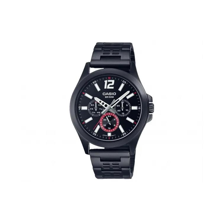 CASIO Men Standard Series Black Watch MTP-E350B-1BV MTP-E350B-1BV Black Dial