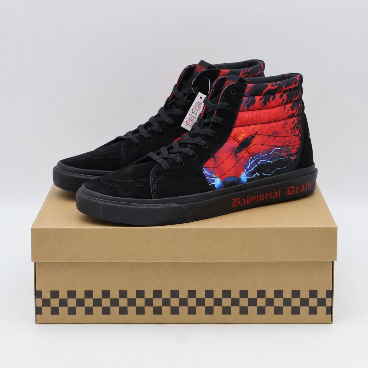 703001-0001 BABYMETAL Vans Sk8-Hi Черный Красный (V38CF BABYMETAL) (Мужской) 10
