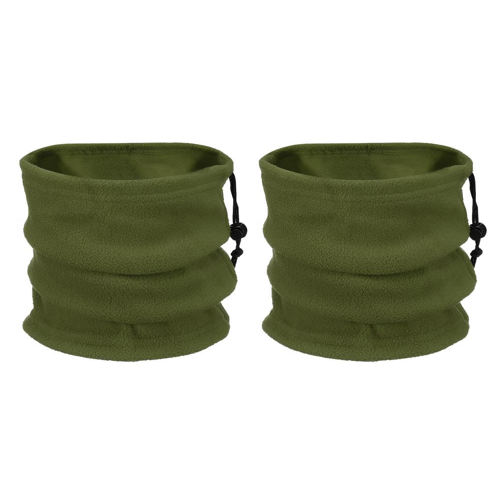 2Pcs Polar Fleece Neck Tube Ear Warmer Fishing Skating Running Sport Scarf Face Mask SingleDouble Layer Camping Hiking