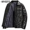 Kaiser Men's Genuine Leather Motorcycle Jacket