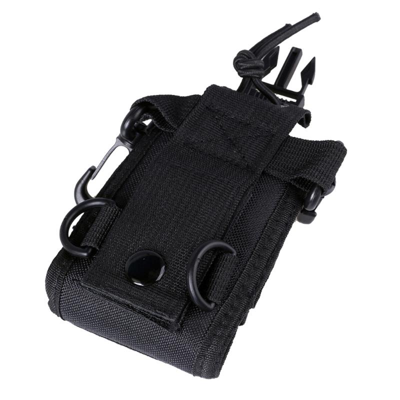 Interphone Storage Pouch Two Way Radio Holder Holsters Nylon Belt Case Bag with Adjustable Shoulder Strap