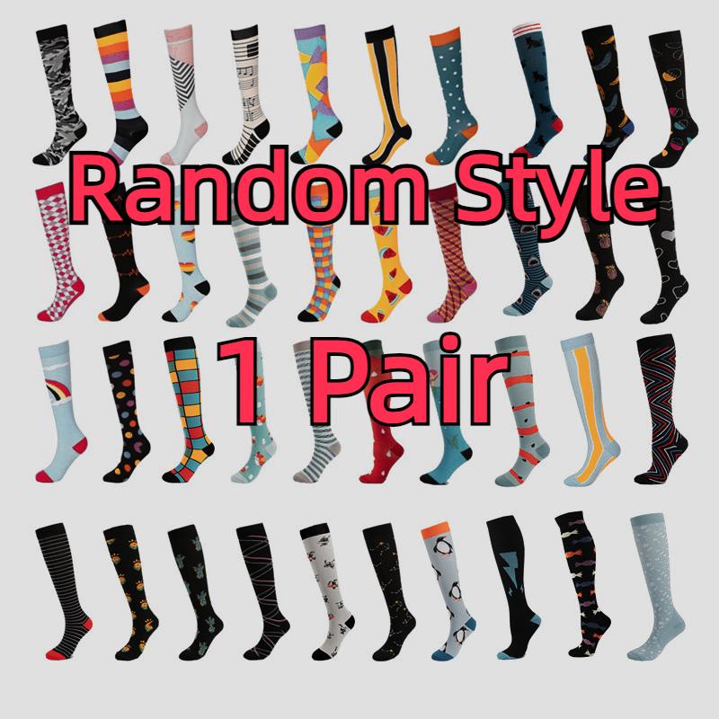 58Styles Men Women Compression Socks Fit Outdoor Sports Compression Socks For Anti Fatigue Pain Relief Knee Varicose Veins Socks
