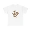 Camiseta Gráfica Dean Blunt Zushi Evolution Estampado de Leopardo Dragón Camiseta de Rap Underground