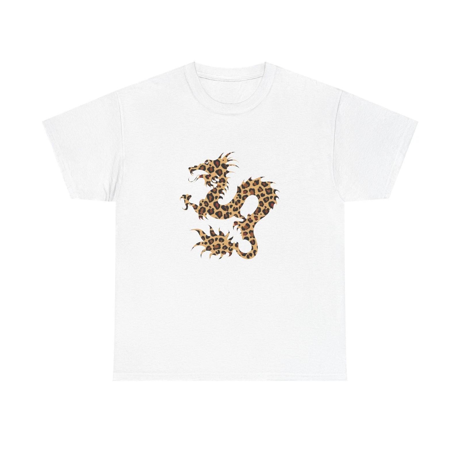 Dean Blunt Zushi Evolution Leopard Print Dragon Graphic Tee Underground Rap Tee 2XL