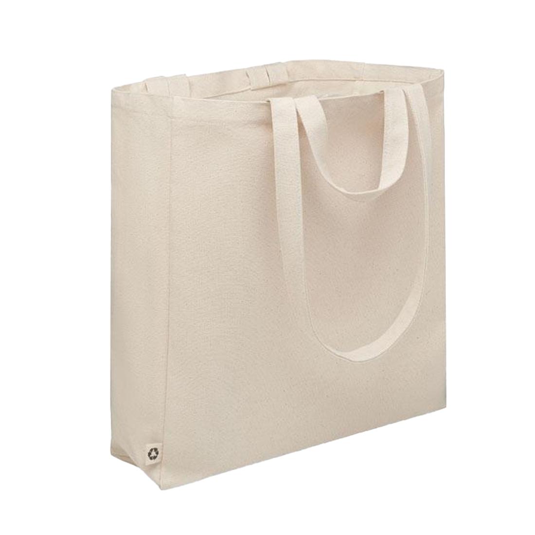 Borsa Shopper MidOcean GAVE in Cotone Riciclato 12cm x beige