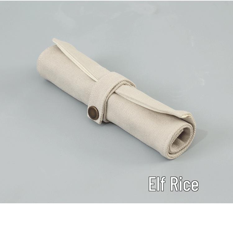 Japanische Retro Literarische Canvas Roll-up Stiftetasche für Studenten - Groß, Mittel, Klein