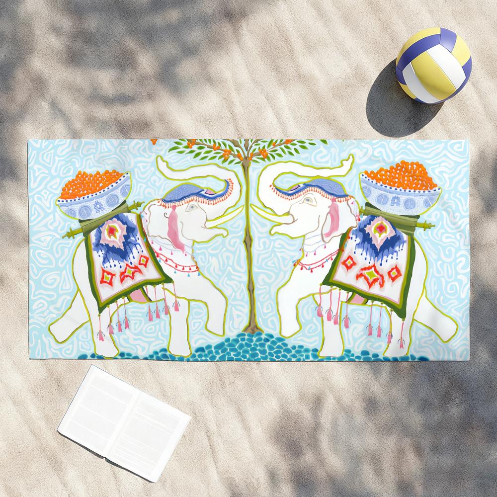 

Aesthetic Animal Exotic Style Art Towel Shower Sauna Travel Spa Quick Dry Gym Accessories Soft Large Beach Towels W30*H60(CM)
