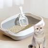 Semi Enclosed Cat Little Box With High Side Bedpan Potty Toilet for Small Pets Indoor Cats Little Tray Kitty Litter Pan Shovel