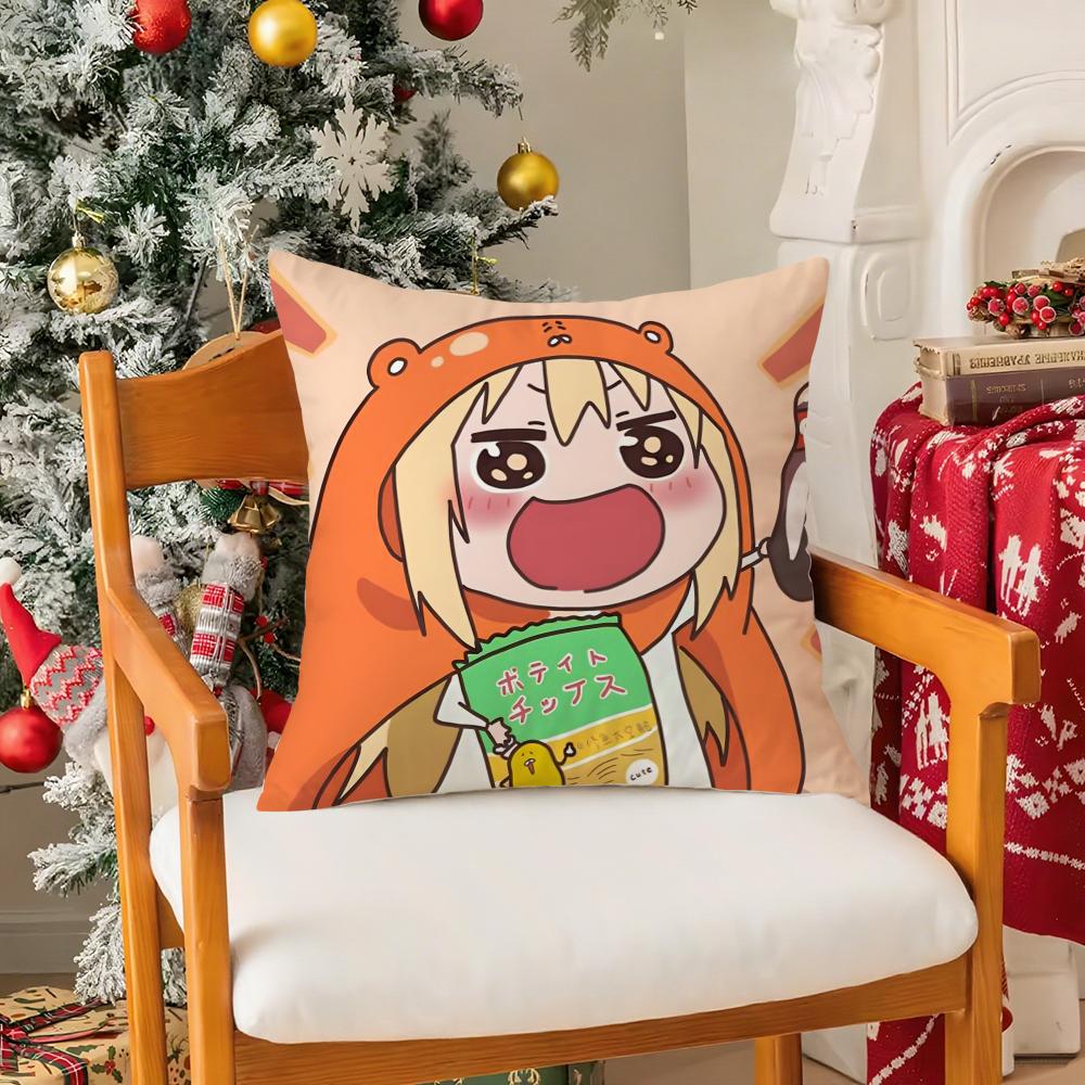 Anime uumaru ddoma Pillow Case Silky elegant Comfort Sofa Bed Invisible zipper