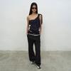 LCDC™ Pleats Detail Flared Trousers (Black)