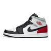 Чоловічі кросівки Air Jordan 1 Mid SE Red Black Toe White Light-Smoke-Grey Gym-Red 852542-100
