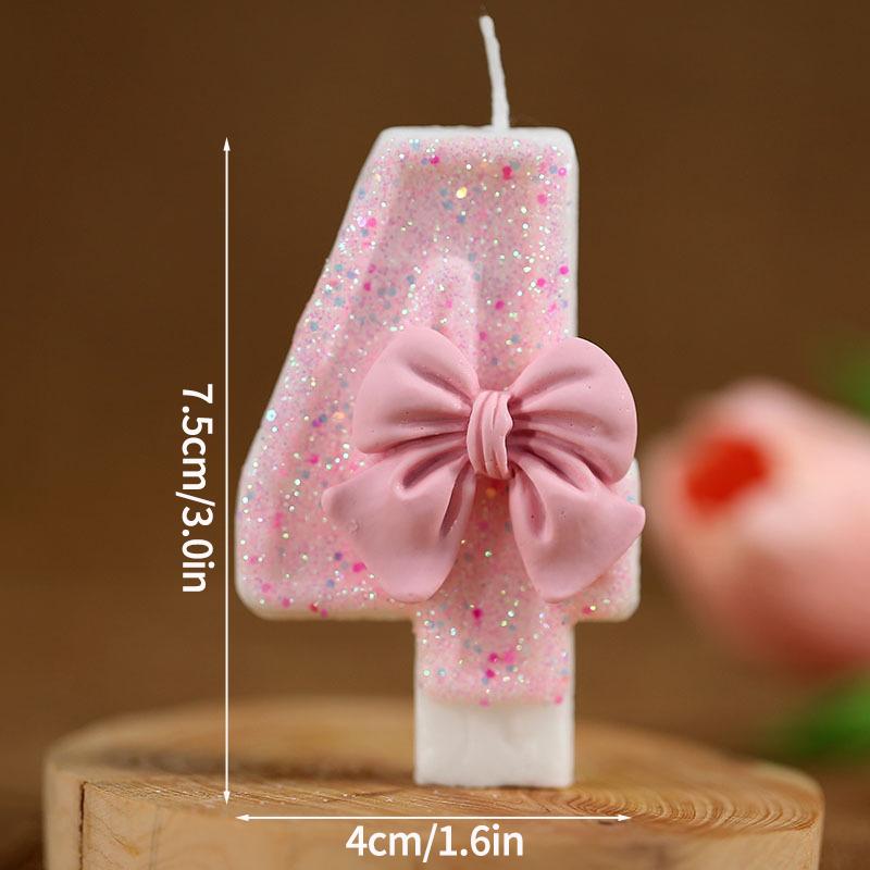 Gradient Butterfly Digital Candle Birthday Cake Topper Table Butterfly Decor 0-9 Purple Number Birthday Candles Party Supplies
