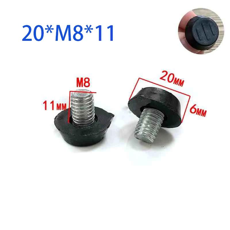 

4/30Pcs Plastic Adjustable Feet Pad Galvanized Screw M8 Table Chair Balck Leveling Foot Pad Furniture Leg Anti-shock Protection 4Pcs