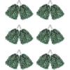 12 Pack Pom Poms Cheerleading Metallic Foil Cheer Pom Poms With Plastic Handles For Cheering Squard Team Spirit Sports