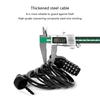 5Digit Combination Bike Cable Locks Self Coiling Bike Locks Waterproof Scooter Lock Chain Anti-Theft Bike Password Lock