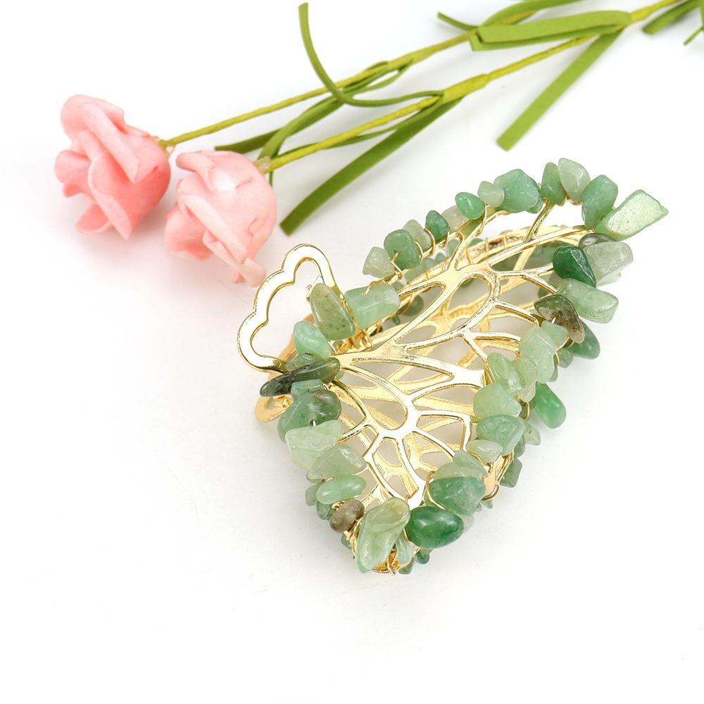 Crushed Stone Hair Clip Non-slip Butterfly Crystal Hairpin Elegant Hair Claw  Party