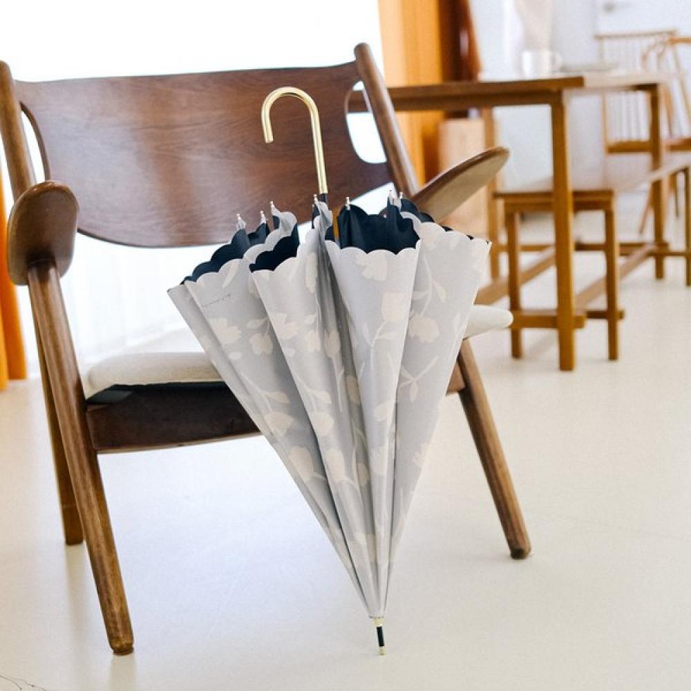 Wpc Flower Shadow Uv Protection Cooling Umbrella 81 18067 off-white