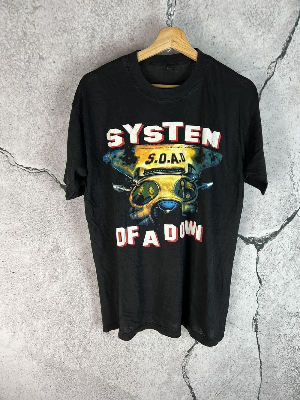 2000s System Of A Down Toxicity Album Unisex Cotton Tshirt Reprint S5XL KH4834 XXL