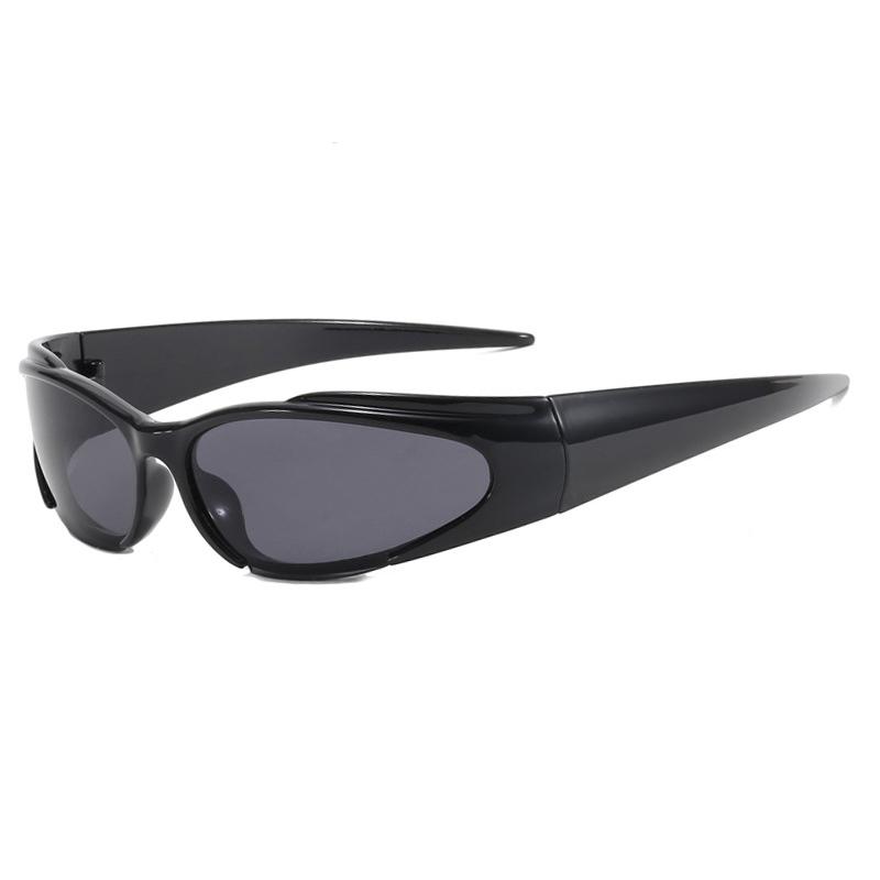 Y2k Sunglasses For Women Vintage Punk Men's Sun Glasses Retro Oval Mirror Lenses Eyewear Outdoor Cycling Goggle UV400
