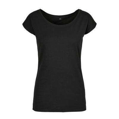 Crie a Sua Marca Camiseta Feminina/Senhora com Decote Largo