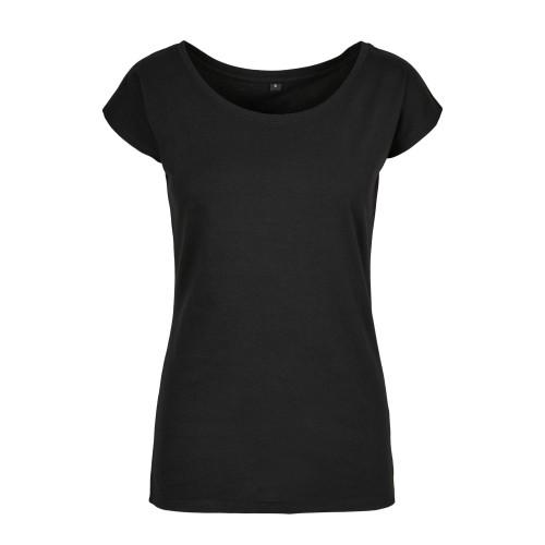 Build Your Brand Womens/Ladies Wide Neck T-Shirt