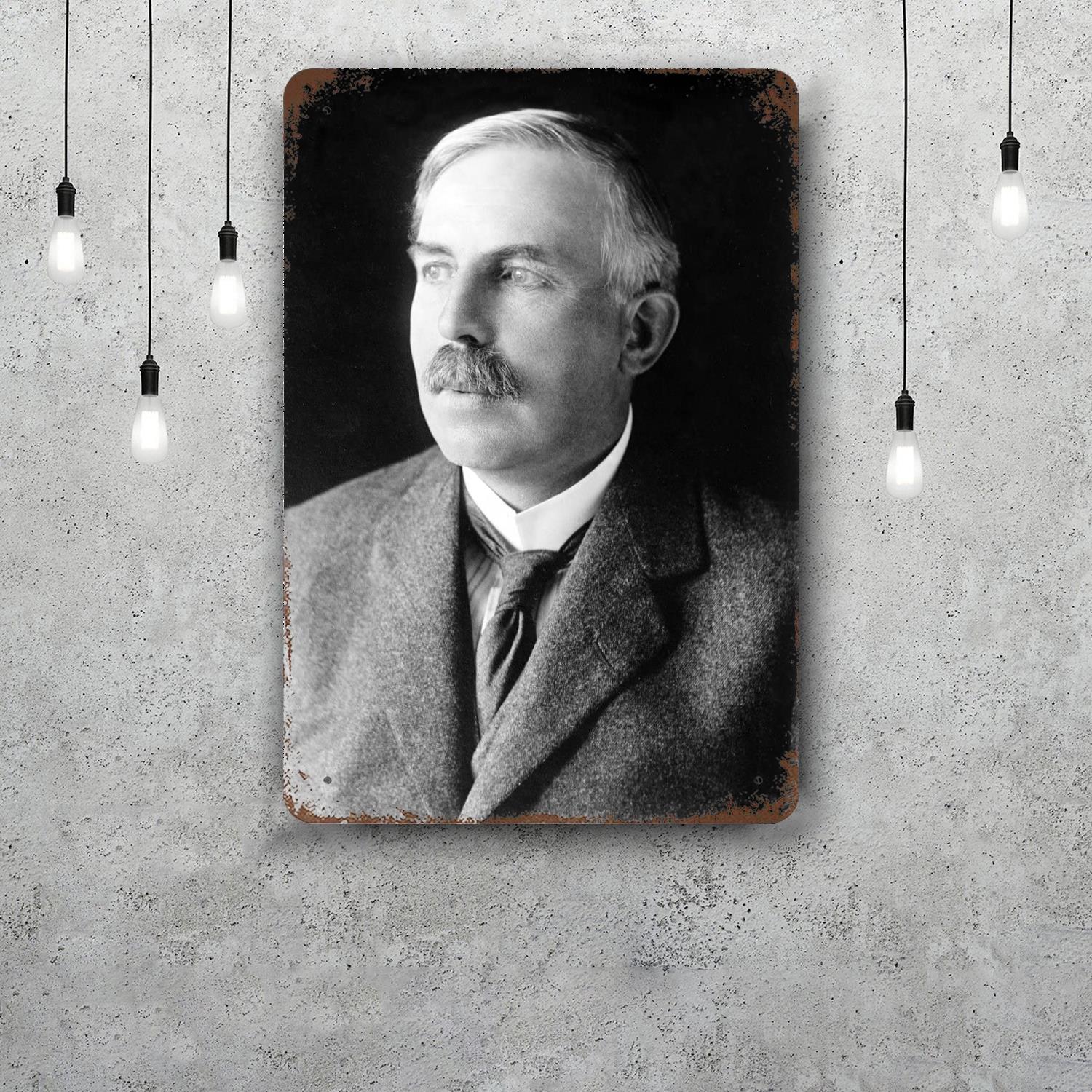 

Ernest Rutherford physicist Retro Vintage Tin Sign Poster Decorative Plaque Metal Plate Wall Decor 20x30cm（7.8x11.8inch）