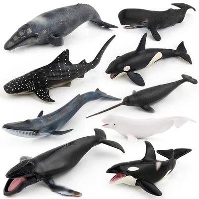 Ocean Animals Whale Figurines Sperm Whale Sea Life Figure Collection Marine Animal Model  Kids Toy