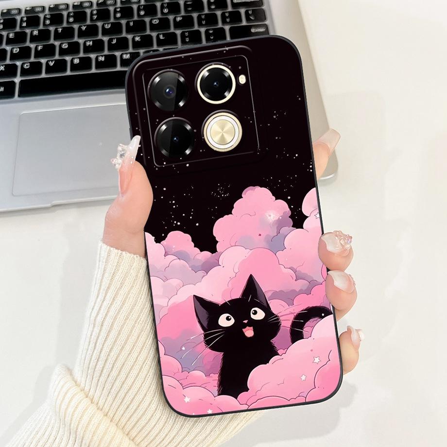 Soft Silicone Phone Case For Infinix Note 40 Pro 4G 5G Note40 Pro+ 40x Funda Cartoon Animals Flower Fashion Printed Back Cover