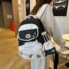 Schoolbag High Value Ins Wind School Bag Junior High School Girls Backpack High School Students Large Capacity Cute Pain Bag Dopamine Backpack
