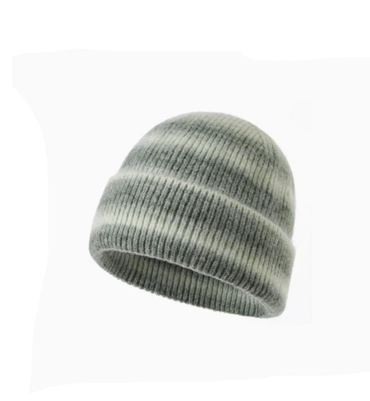 Jacquard Knitting Beanie Cap with Custom Tie-dyeing Cold Protection for Women