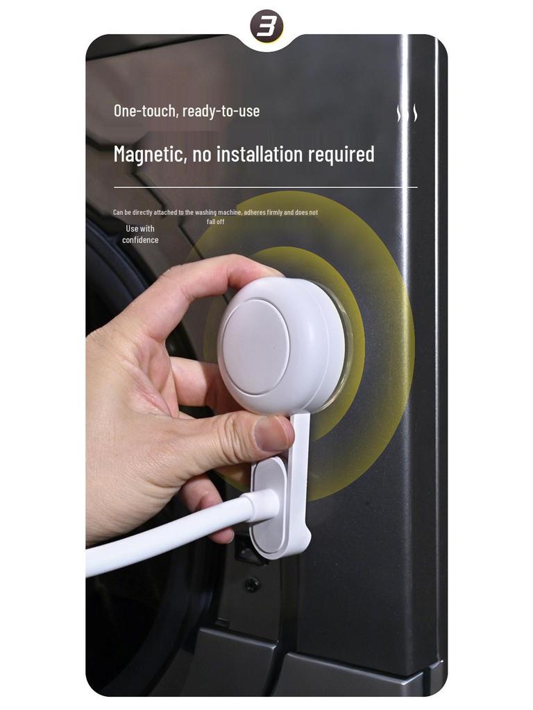 Washing Machine Door Deodorant Fixing Device: Anti-Closing Double-Sided Sticker and Ventilation Buckle